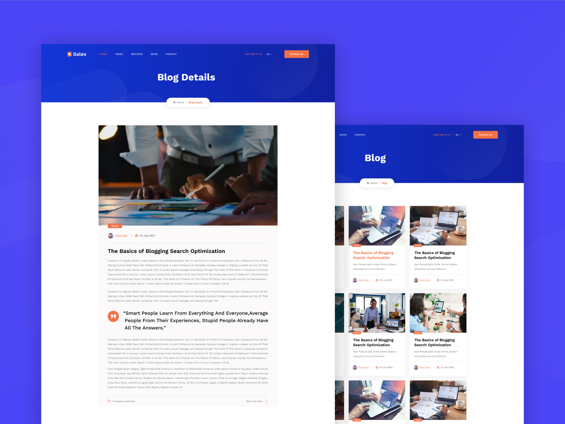 Blog/News Page