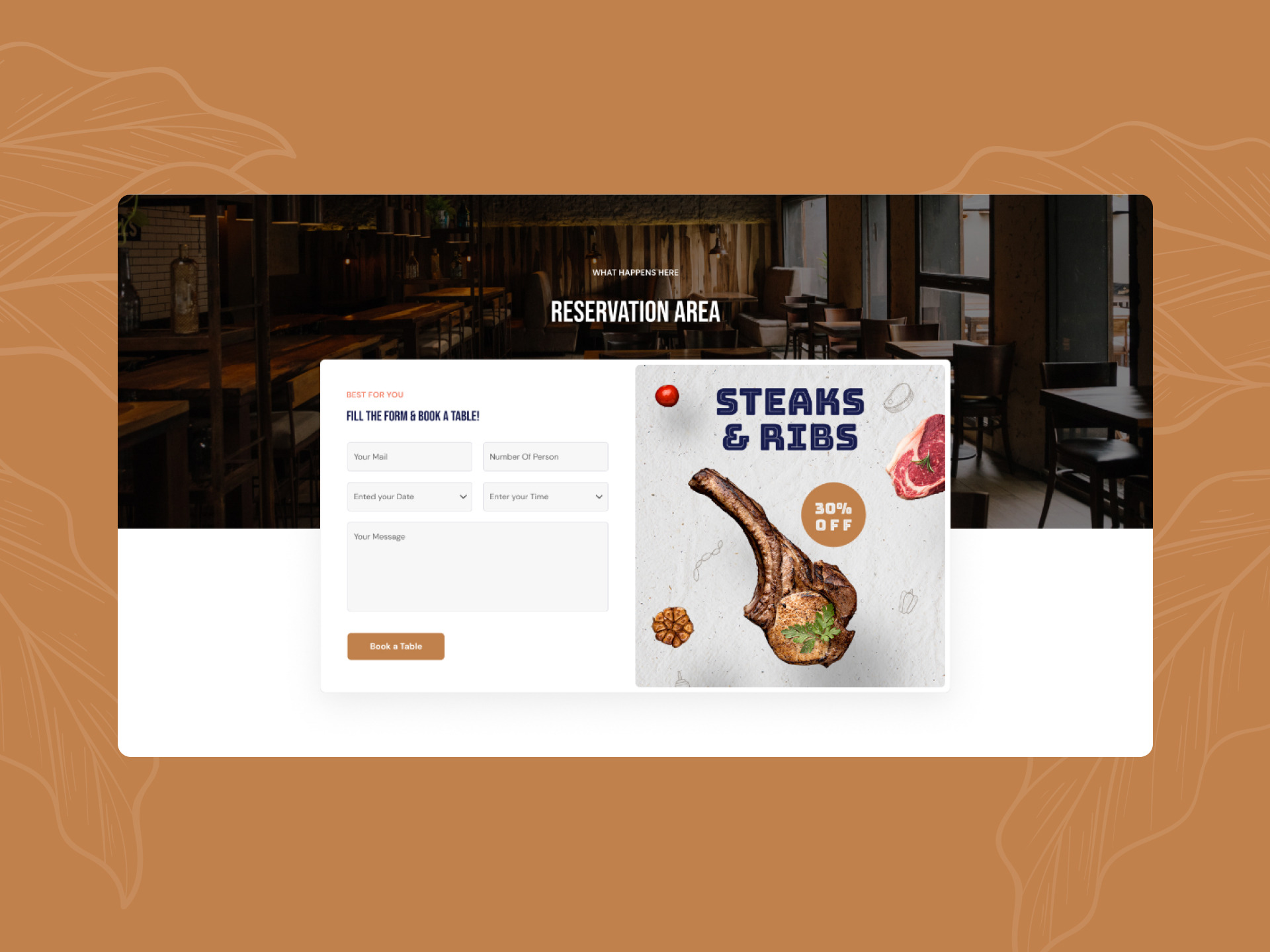 Reservation Area Section